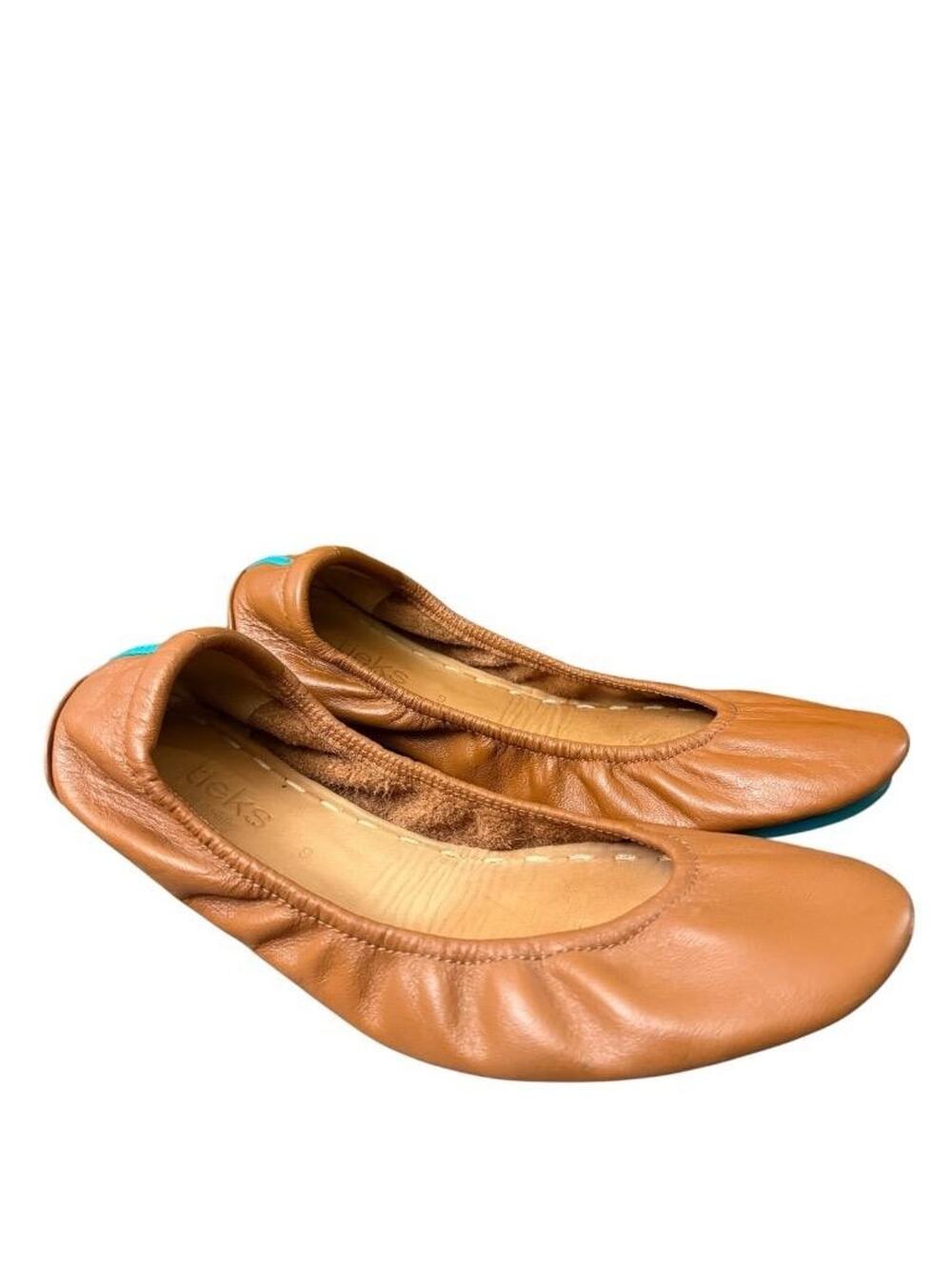 Tieks Brown Leather Ballet Flat Leather Women size 9